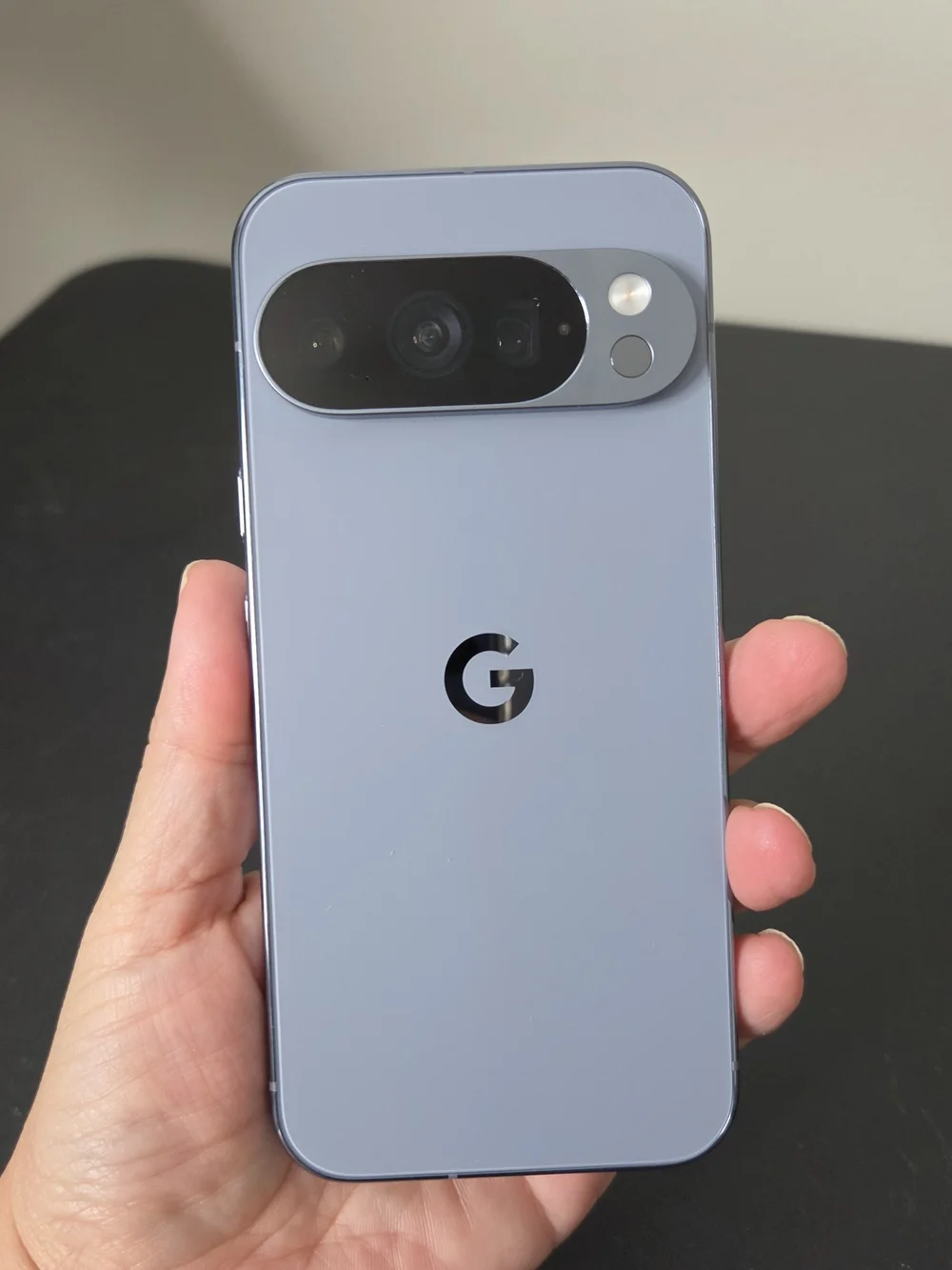 google Pixel 10 Phone Black Front with Silver Frame